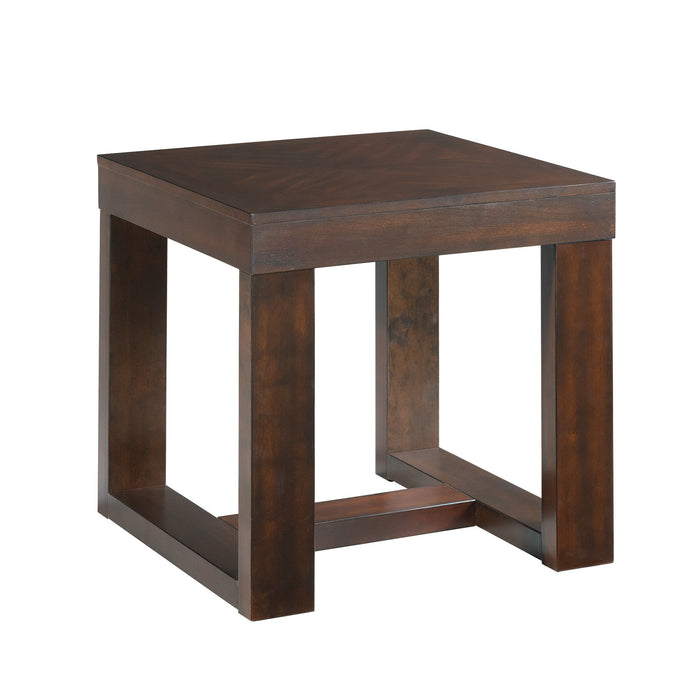 Hardy - 3 Piece Occasional Table Set (Coffee Table And Two End Tables) - Cherry – Table Sets by Elements International at Furniture Wholesale Plus , Nashville furniture store