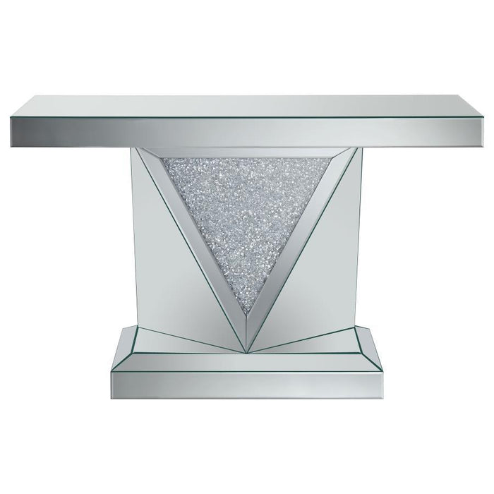 Amore - Mirrored Acrylic Entryway Sofa Console Table - Silver - Premium Console Tables from CoasterElevations - Just $579! Shop now at Furniture Wholesale Plus  We are the best furniture store in Nashville, Hendersonville, Goodlettsville, Madison, Antioch, Mount Juliet, Lebanon, Gallatin, Springfield, Murfreesboro, Franklin, Brentwood
