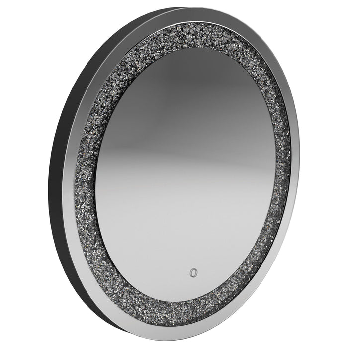 Landar Round Wall Mirror Silver - Premium Mirror from Coaster Z2 Standard - Just $318! Shop now at Furniture Wholesale Plus  We are the best furniture store in Nashville, Hendersonville, Goodlettsville, Madison, Antioch, Mount Juliet, Lebanon, Gallatin, Springfield, Murfreesboro, Franklin, Brentwood