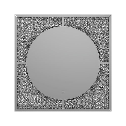 Theresa LED Wall Mirror Silver and Black - Premium Mirror from Coaster Z2 Standard - Just $410! Shop now at Furniture Wholesale Plus  We are the best furniture store in Nashville, Hendersonville, Goodlettsville, Madison, Antioch, Mount Juliet, Lebanon, Gallatin, Springfield, Murfreesboro, Franklin, Brentwood