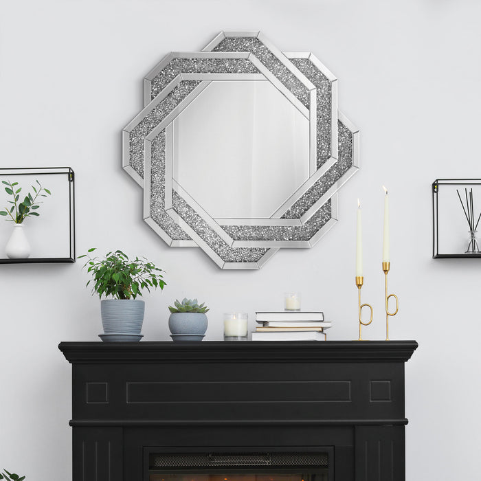 Mikayla Wall Mirror with Braided Frame Dark Crystal - Premium Mirror from Coaster Z2 Standard - Just $358! Shop now at Furniture Wholesale Plus  We are the best furniture store in Nashville, Hendersonville, Goodlettsville, Madison, Antioch, Mount Juliet, Lebanon, Gallatin, Springfield, Murfreesboro, Franklin, Brentwood