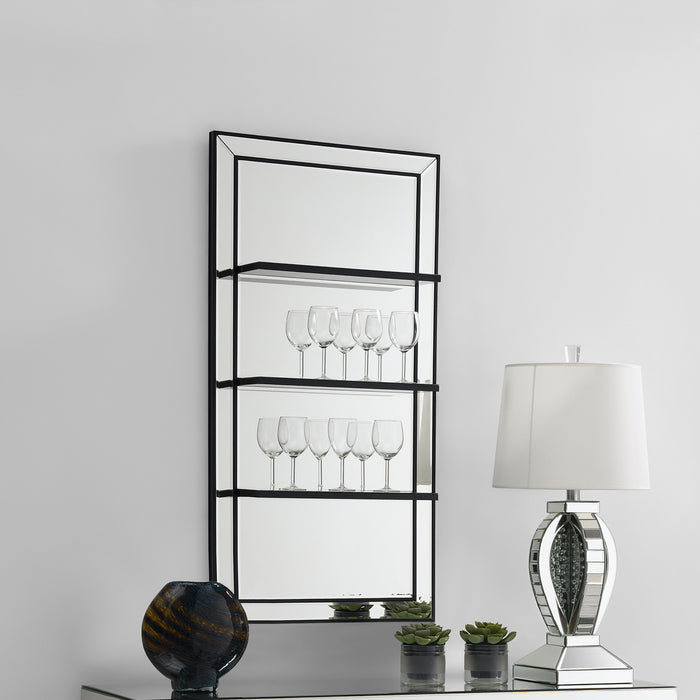 Oriel 3-Shelf Rectangle Wall Mirror - Premium Mirror from Coaster Z2 Standard - Just $298! Shop now at Furniture Wholesale Plus  We are the best furniture store in Nashville, Hendersonville, Goodlettsville, Madison, Antioch, Mount Juliet, Lebanon, Gallatin, Springfield, Murfreesboro, Franklin, Brentwood