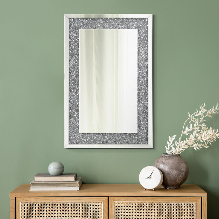 Valerie Crystal Inlay Rectangle Wall Mirror - Premium Mirror from Coaster Z2 Standard - Just $230! Shop now at Furniture Wholesale Plus  We are the best furniture store in Nashville, Hendersonville, Goodlettsville, Madison, Antioch, Mount Juliet, Lebanon, Gallatin, Springfield, Murfreesboro, Franklin, Brentwood