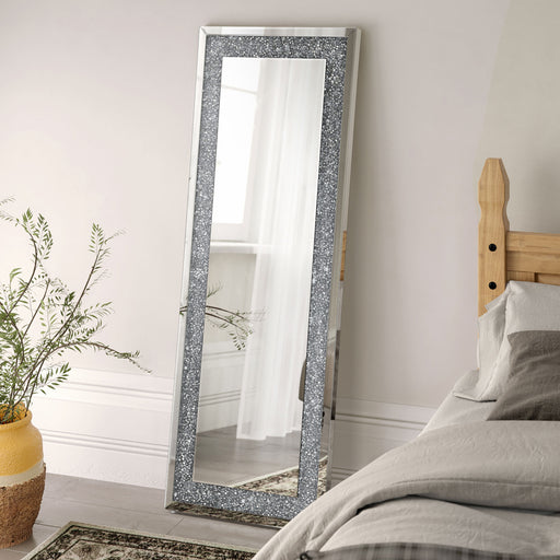 Valerie Crystal Inlay Rectangle Floor Mirror - Premium Mirror from Coaster Z2 Standard - Just $358! Shop now at Furniture Wholesale Plus  We are the best furniture store in Nashville, Hendersonville, Goodlettsville, Madison, Antioch, Mount Juliet, Lebanon, Gallatin, Springfield, Murfreesboro, Franklin, Brentwood