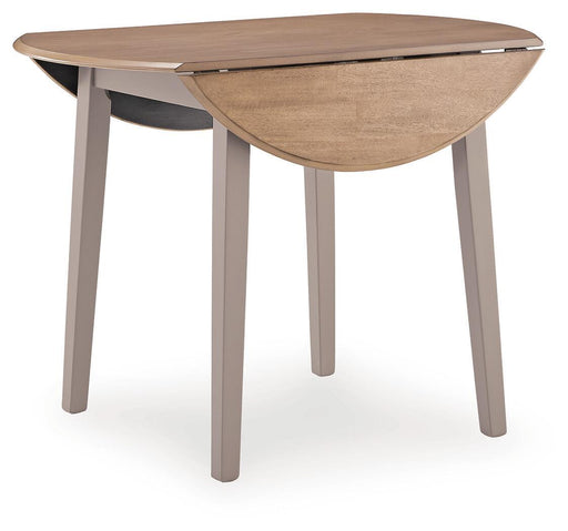 Harperfeld - Round Dining Room Drop Leaf Table - Natural / Gray – Dining Tables by Signature Design by Ashley® at Furniture Wholesale Plus , Nashville furniture store