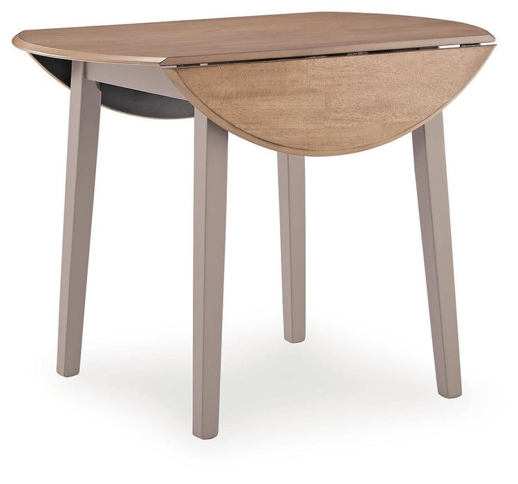 Harperfeld - Round Dining Room Drop Leaf Table - Natural / Gray – Dining Tables by Signature Design by Ashley® at Furniture Wholesale Plus , Nashville furniture store