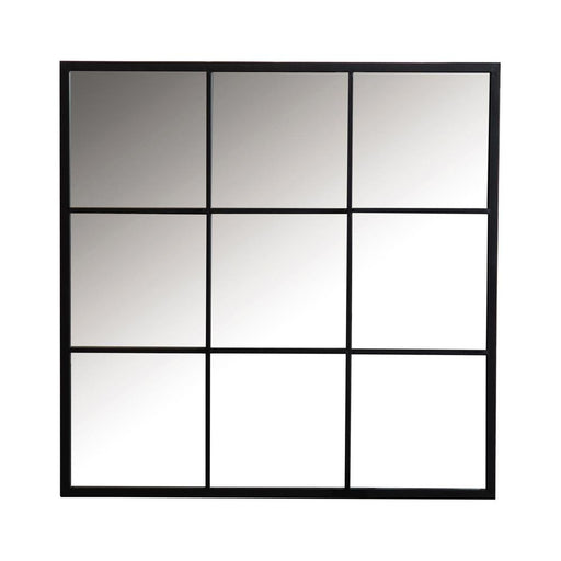 Quetzal Square Window Pane Wall Mirror Black - Premium Mirror from Coaster Z2 Standard - Just $170! Shop now at Furniture Wholesale Plus  We are the best furniture store in Nashville, Hendersonville, Goodlettsville, Madison, Antioch, Mount Juliet, Lebanon, Gallatin, Springfield, Murfreesboro, Franklin, Brentwood