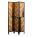 Marlene Herringbone Pattern 3-panel Screen Rustic Tobacco and Black - Premium Room Divider from Coaster Z2 Standard - Just $114! Shop now at Furniture Wholesale Plus  We are the best furniture store in Nashville, Hendersonville, Goodlettsville, Madison, Antioch, Mount Juliet, Lebanon, Gallatin, Springfield, Murfreesboro, Franklin, Brentwood