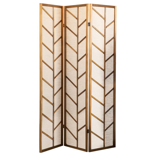 Mila Foldable 3-panel Screen Walnut and Linen - Premium Room Divider from Coaster Z2 Standard - Just $142! Shop now at Furniture Wholesale Plus  We are the best furniture store in Nashville, Hendersonville, Goodlettsville, Madison, Antioch, Mount Juliet, Lebanon, Gallatin, Springfield, Murfreesboro, Franklin, Brentwood