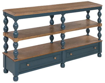 Finnworth - Console Sofa Table - Blue / Brown – Console Tables by Signature Design by Ashley® at Furniture Wholesale Plus , Nashville furniture store