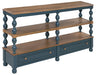 Finnworth - Console Sofa Table - Blue / Brown – Console Tables by Signature Design by Ashley® at Furniture Wholesale Plus , Nashville furniture store