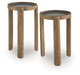 Jossor - Accent Table Set (Set of 2) - Light Brown – Table Sets by Signature Design by Ashley® at Furniture Wholesale Plus , Nashville furniture store