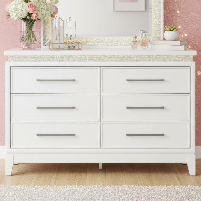 Reflections - Youth 6 Drawer Dresser With Lights – Dressers by Liberty Furniture at Furniture Wholesale Plus , Nashville furniture store