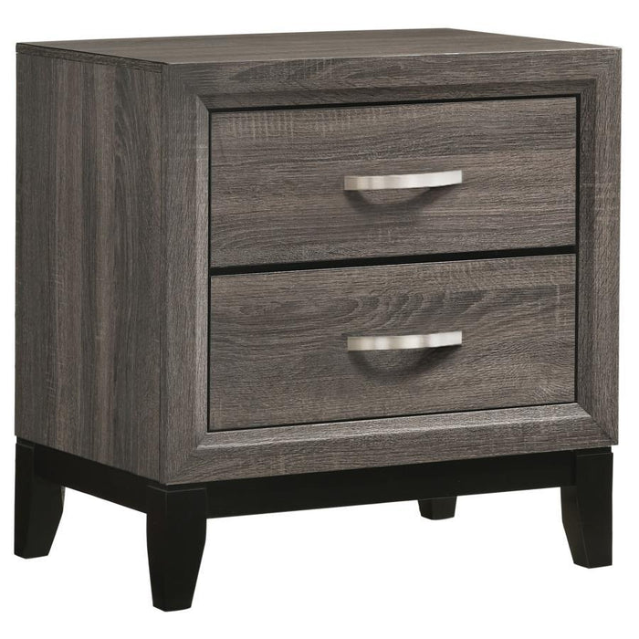 Watson - 2-Drawer Nightstand - Gray Oak – Accent Nightstands by CoasterEveryday at Furniture Wholesale Plus , Nashville furniture store