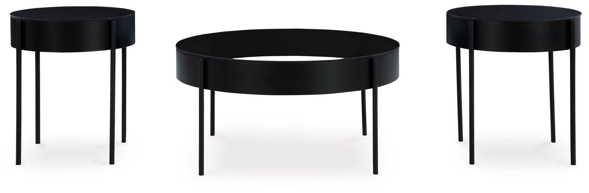 Ardoline - Occasional Table Set (Set of 3) - Black – Table Sets by Signature Design by Ashley® at Furniture Wholesale Plus , Nashville furniture store