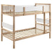 Dakota - Wood Twin Over Twin Bunk Bed - Natural – Bunk Beds by Coaster Fine Furniture at Furniture Wholesale Plus , Nashville furniture store