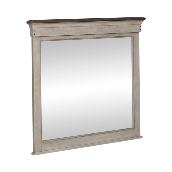 Ivy Hollow - Landscape Mirror - Weathered Linen / Dusty Taupe – Landscape Mirrors by Liberty Furniture at Furniture Wholesale Plus , Nashville furniture store