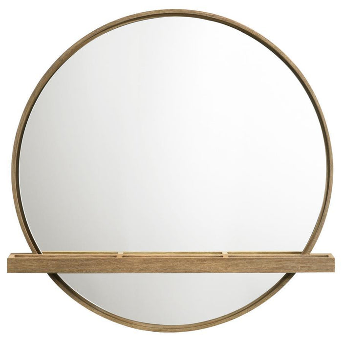 Arini - Round Vanity Wall Mirror With Shelf - Premium Vanity Mirrors from CoasterElevations - Just $259! Shop now at Furniture Wholesale Plus  We are the best furniture store in Nashville, Hendersonville, Goodlettsville, Madison, Antioch, Mount Juliet, Lebanon, Gallatin, Springfield, Murfreesboro, Franklin, Brentwood