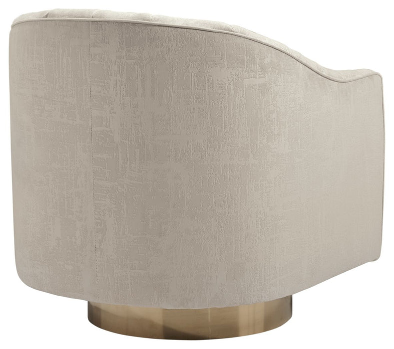 Penzlin - Pearl - Swivel Accent Chair - Premium Swivel Chairs from Signature Design by Ashley® - Just $468! Shop now at Furniture Wholesale Plus  We are the best furniture store in Nashville, Hendersonville, Goodlettsville, Madison, Antioch, Mount Juliet, Lebanon, Gallatin, Springfield, Murfreesboro, Franklin, Brentwood