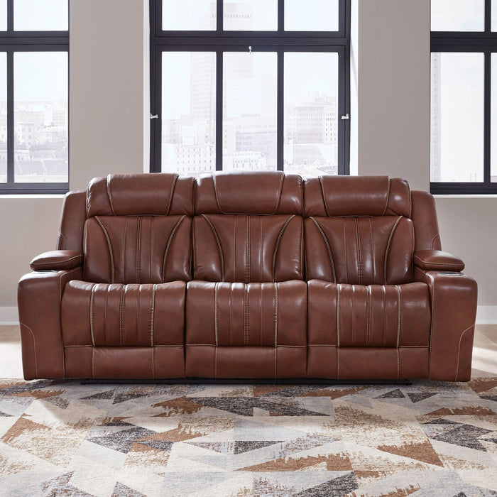 Caswell - Sofa P2 & ZG - Nature Chestnut – Reclining Sofas by Liberty Furniture at Furniture Wholesale Plus , Nashville furniture store