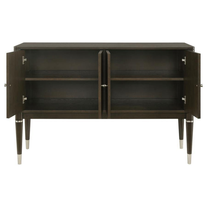Reseda - 4-Door Dining Sideboard Server With Shelves - Ash Brown - Premium Servers from Coaster Fine Furniture - Just $749! Shop now at Furniture Wholesale Plus  We are the best furniture store in Nashville, Hendersonville, Goodlettsville, Madison, Antioch, Mount Juliet, Lebanon, Gallatin, Springfield, Murfreesboro, Franklin, Brentwood