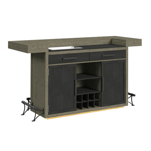 Jemma - Bar Table With Light - Gray And Dark Espresso – Bar Tables by Elements International at Furniture Wholesale Plus , Nashville furniture store