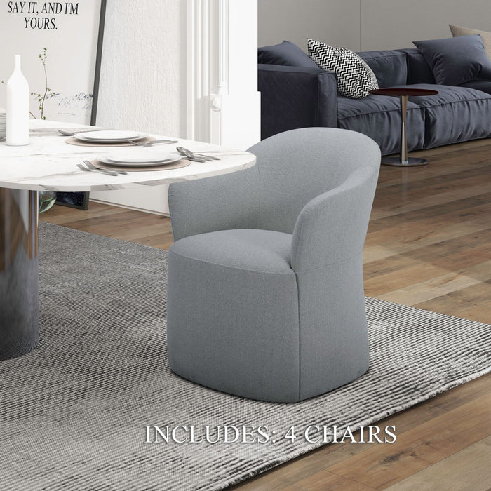 Accent Dining - Dining Chairs With Casters (Set of 4) – Chair Sets by Liberty Furniture at Furniture Wholesale Plus , Nashville furniture store