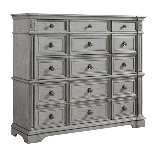 Glenmore - 15-Drawer Mansion Chest - Aged Gray – Accent Chests by Elements International at Furniture Wholesale Plus , Nashville furniture store