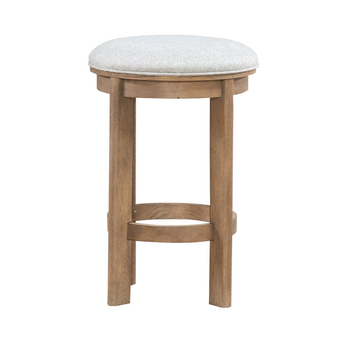 Ballentine - Upholstered Console Stool - Weathered Bronze – Counter Height (24"-27") by Liberty Furniture at Furniture Wholesale Plus , Nashville furniture store