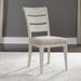 Farmhouse Reimagined - Ladder Back Upholstered Side Chair - Antique White / Chestnut Tops – Side Chairs by Liberty Furniture at Furniture Wholesale Plus , Nashville furniture store
