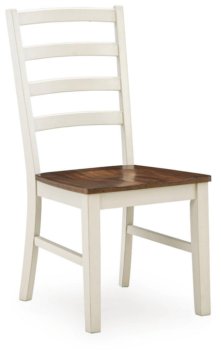 Brinfern - Dining Room Side Chair (Set of 2) - Brown / Antique White – Chair Sets by Signature Design by Ashley® at Furniture Wholesale Plus , Nashville furniture store