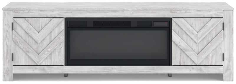Cayboni - LG TV Stand With Fireplace Option – TV Stands by Signature Design by Ashley® at Furniture Wholesale Plus , Nashville furniture store