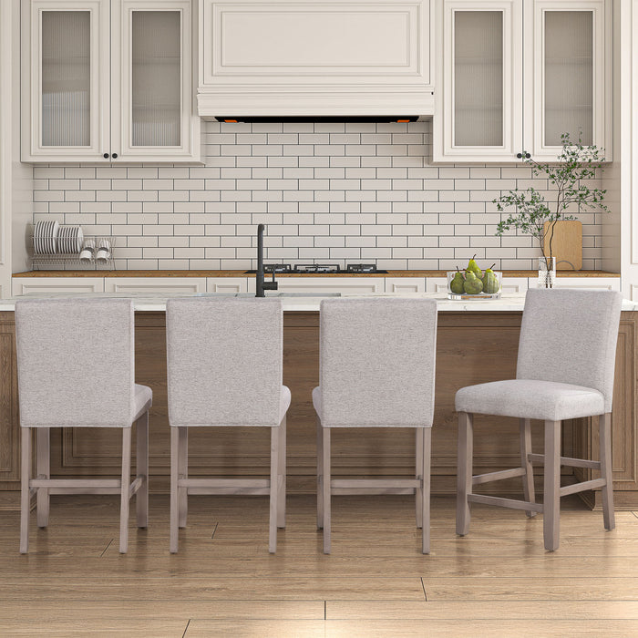 Taylor - Counter Chair (Set of 2) - Light Brown / Gray – Chair Sets by Steve Silver Furniture at Furniture Wholesale Plus , Nashville furniture store