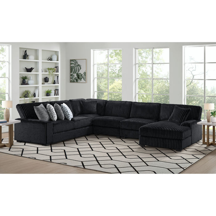 Nightfall - Sectional Set With 1 Pillow – Stationary Sectionals by Elements International at Furniture Wholesale Plus , Nashville furniture store