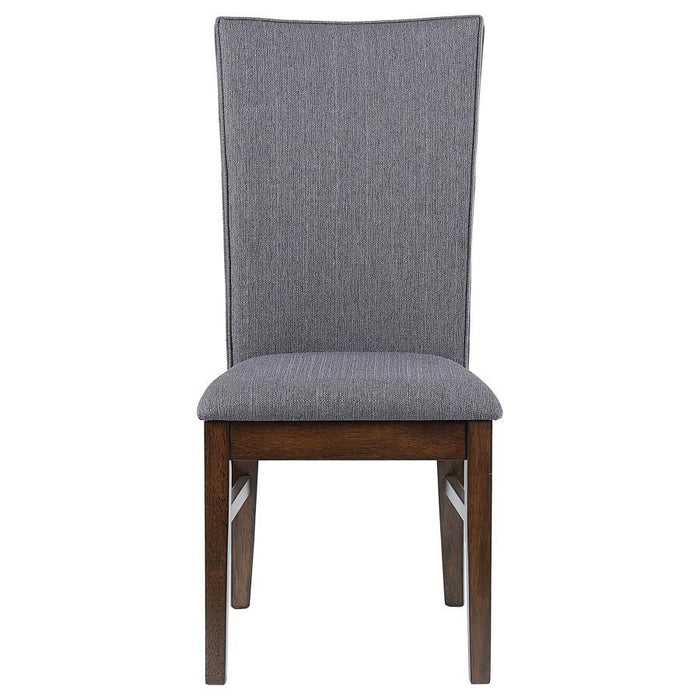 Sherwood - Upholstered Dining Side Chair (Set of 2) - Gray – Chair Sets by Coaster Fine Furniture at Furniture Wholesale Plus , Nashville furniture store