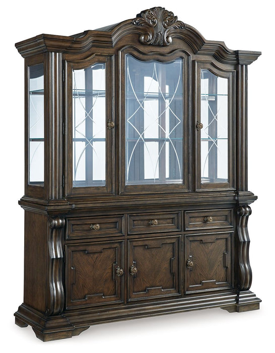 Maylee - Dining Buffet And Hutch - Dark Brown – China Cabinets by Signature Design by Ashley® at Furniture Wholesale Plus , Nashville furniture store