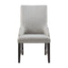 Montrose - Fabric Dining Host Chair (Set of 2) - Espresso / Light Gray – Chair Sets by Elements International at Furniture Wholesale Plus , Nashville furniture store