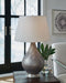 Bluacy - Glass Table Lamp - Antique Gray – Table Lamps by Signature Design by Ashley® at Furniture Wholesale Plus , Nashville furniture store