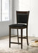 Jaden - Upholstered Counter Chair (Set of 2) - Black And Espresso - Premium Stool Sets from CoasterEveryday - Just $219! Shop now at Furniture Wholesale Plus  We are the best furniture store in Nashville, Hendersonville, Goodlettsville, Madison, Antioch, Mount Juliet, Lebanon, Gallatin, Springfield, Murfreesboro, Franklin, Brentwood