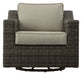 Jones - Outdoor Swivel Lounge Chair (Set of 2) - Brown - Premium Chair Sets from Steve Silver Furniture - Just $2639! Shop now at Furniture Wholesale Plus  We are the best furniture store in Nashville, Hendersonville, Goodlettsville, Madison, Antioch, Mount Juliet, Lebanon, Gallatin, Springfield, Murfreesboro, Franklin, Brentwood