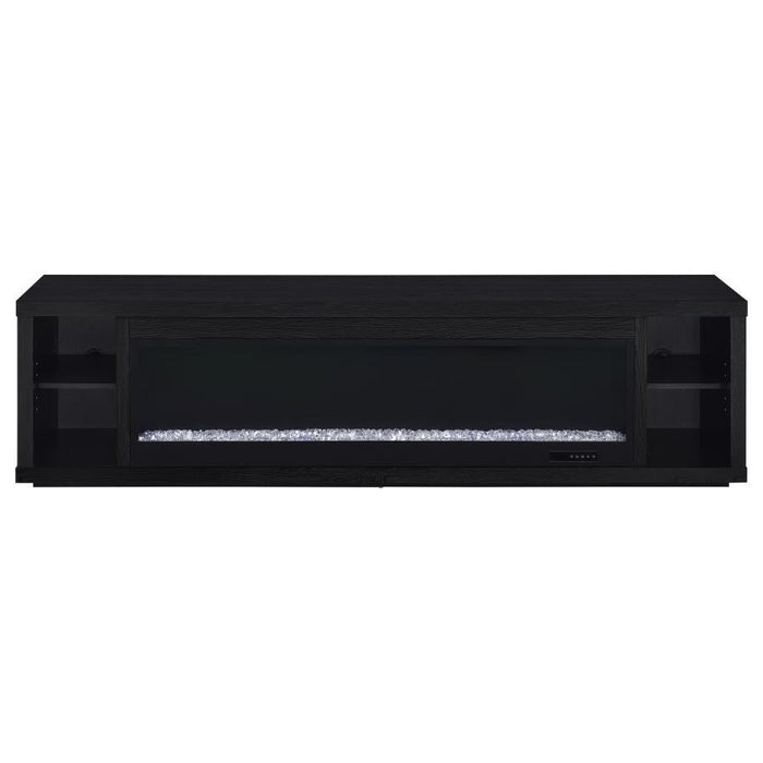 Deiter - 79" TV Stand Fireplace Media Console - Black – Fireplace TV Stands by Coaster Fine Furniture at Furniture Wholesale Plus , Nashville furniture store