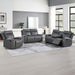 Gaston - 3 Piece Manual Reclining Set - Gray – 3 Piece Living Room Sets by Steve Silver Furniture at Furniture Wholesale Plus , Nashville furniture store