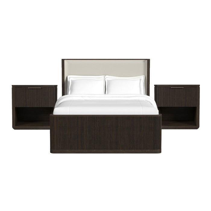 Sylvie - Bedroom Set With Upholstered Bed – 3 Piece Bedroom Sets by Elements International at Furniture Wholesale Plus , Nashville furniture store