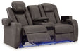 Fyne-dyme - Power Reclining Loveseat With Console/Adj Hdrst – Reclining Loveseats by Signature Design by Ashley® at Furniture Wholesale Plus , Nashville furniture store
