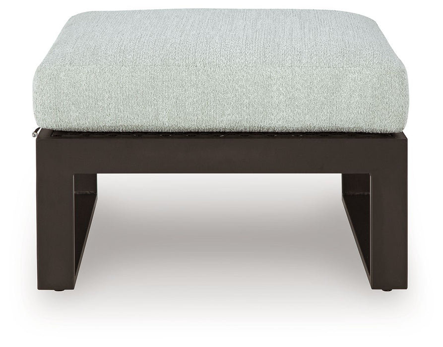 Beachloft - Black / Gray - Ottoman With Cushion - Premium Ottomans from Signature Design by Ashley® - Just $398! Shop now at Furniture Wholesale Plus  We are the best furniture store in Nashville, Hendersonville, Goodlettsville, Madison, Antioch, Mount Juliet, Lebanon, Gallatin, Springfield, Murfreesboro, Franklin, Brentwood