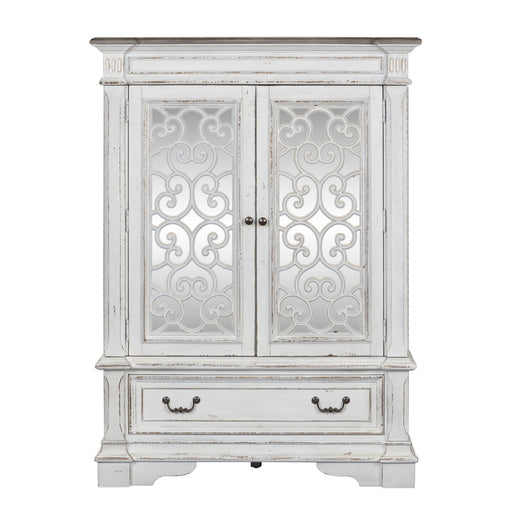 Abbey Park - Mirrored Door Chest - Antique White – Door Chests by Liberty Furniture at Furniture Wholesale Plus , Nashville furniture store