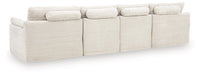 Fannin - 4-Piece Sectional With Ottoman - Ivory – Stationary Sectionals by Signature Design by Ashley® at Furniture Wholesale Plus , Nashville furniture store