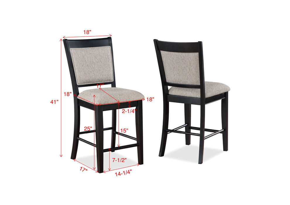 Fulton - Counter Height Chair (Set of 2) - Premium Chair Sets from Crown Mark - Just $229! Shop now at Furniture Wholesale Plus  We are the best furniture store in Nashville, Hendersonville, Goodlettsville, Madison, Antioch, Mount Juliet, Lebanon, Gallatin, Springfield, Murfreesboro, Franklin, Brentwood