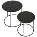 Loannis - 2 Piece Round Mango Wood Nesting Table - Matte Black – Nesting Tables by CoasterEssence at Furniture Wholesale Plus , Nashville furniture store