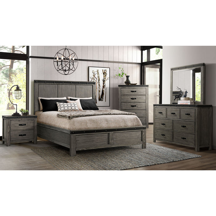 Wade - 2-Drawer Nightstand - Black Finish – Accent Nightstands by Elements International at Furniture Wholesale Plus , Nashville furniture store
